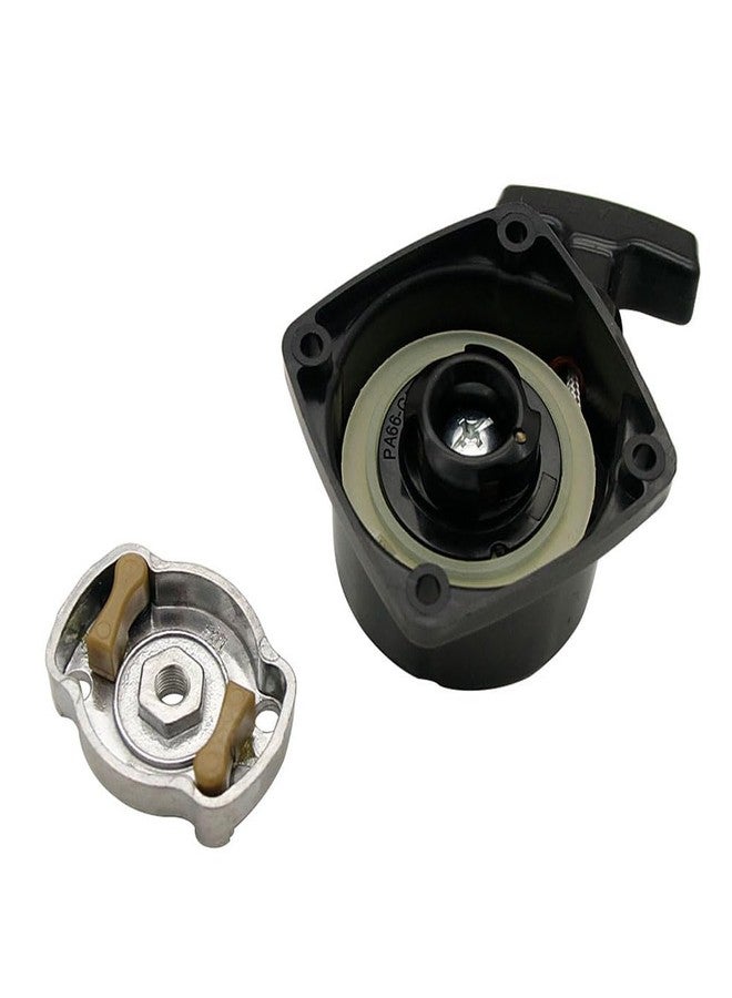 FLMLF Rc Marine 26cc 29cc 30cc Engine Pull Starter for Zenoah CY RCMK QJ BWS Rc Racing Boat Parts Distance Between Mounting Holes is 50mm (Black) - Image 1